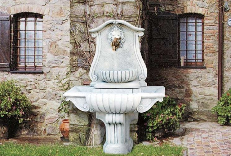 Fontane a muro - fontane - Tipologie di fontane a muro